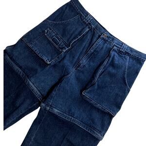 Gander Mountain Performance Fieldwear Convertible Denim Men's 40X34 Blue 90s